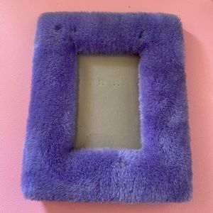 Fuzzy Purple Picture Frame